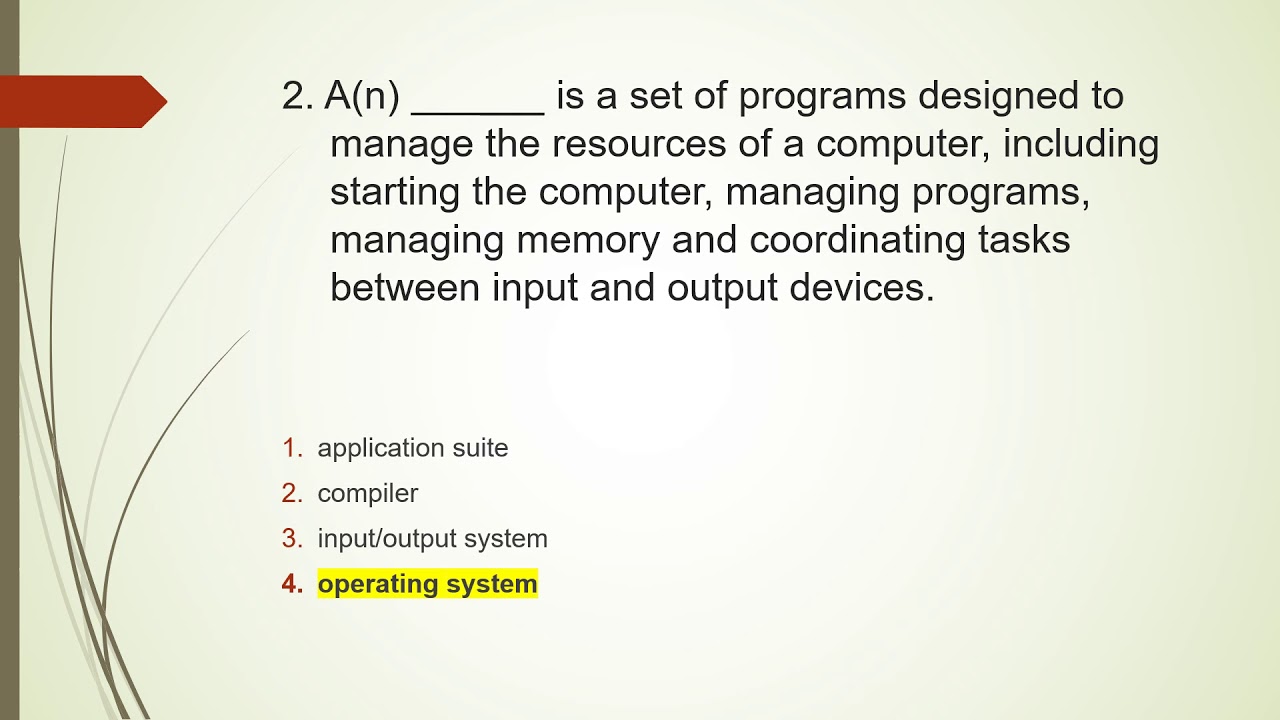 (11) Computer important MCQs