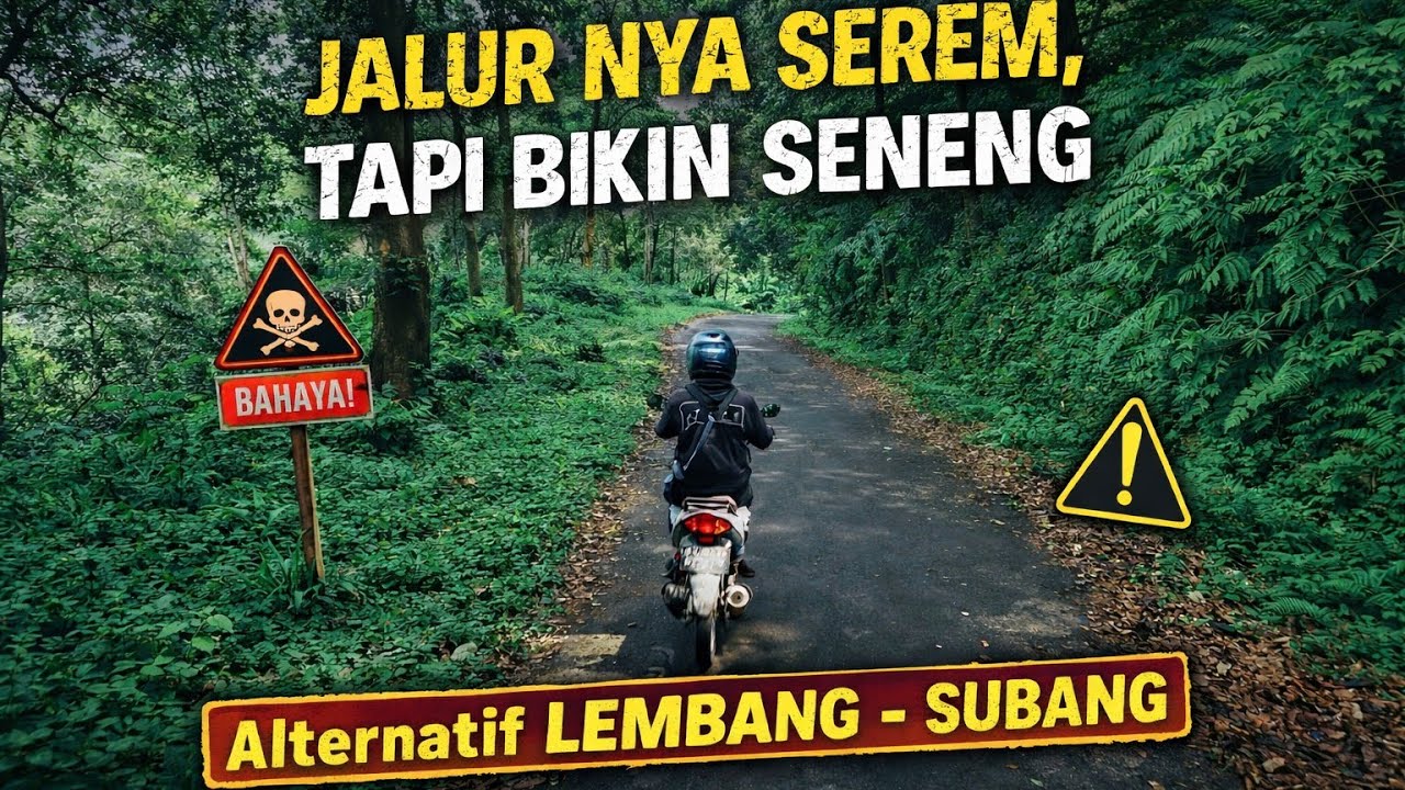 DARI LEMBANG KE SUBANG BISA LEWAT SINI ‼️ jalur via cupunagara keluar di cisalak gaess