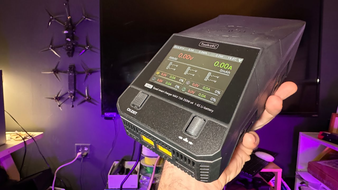 ToolKitRC Q6AC x4 at 15A each Channel Lipo Charger - Review & Tutorial