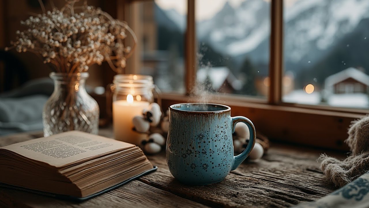 Cozy Winter Jazz & Relaxing Piano Music for a Serene Snow Day Ambiance