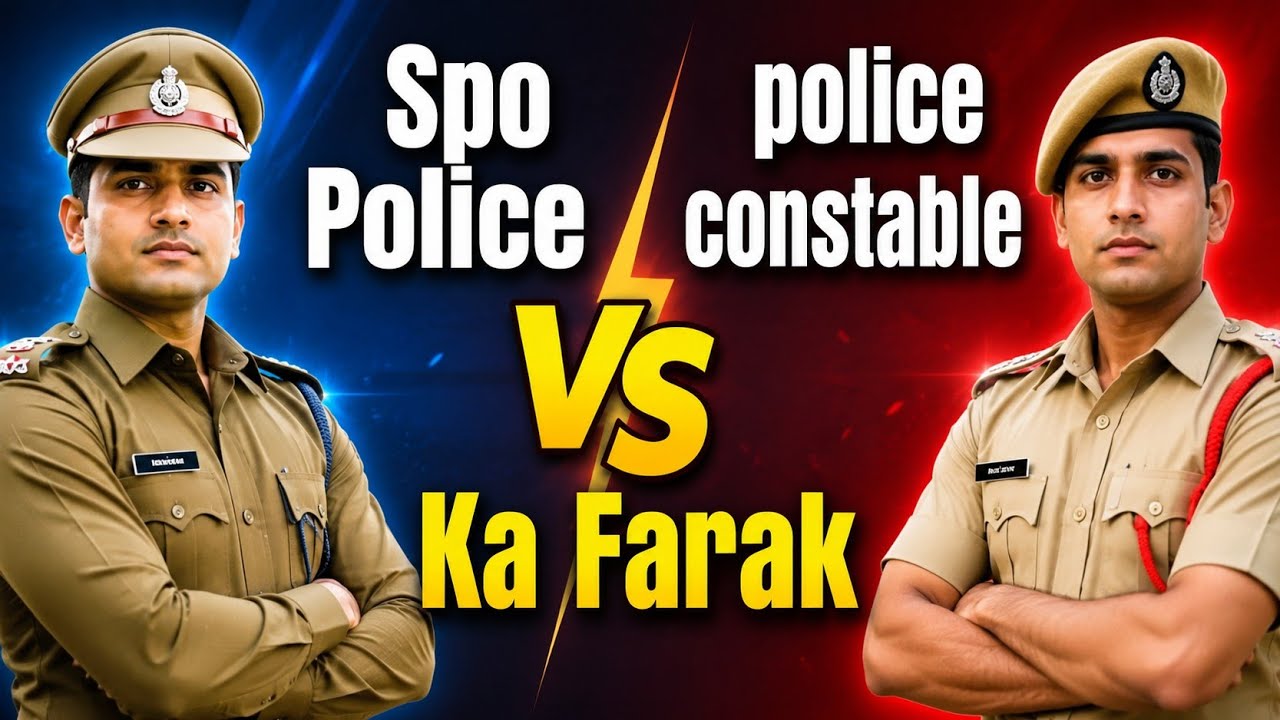 J & k SPO Police vs Police Constable | Ka Farak? Full Comparison 2026