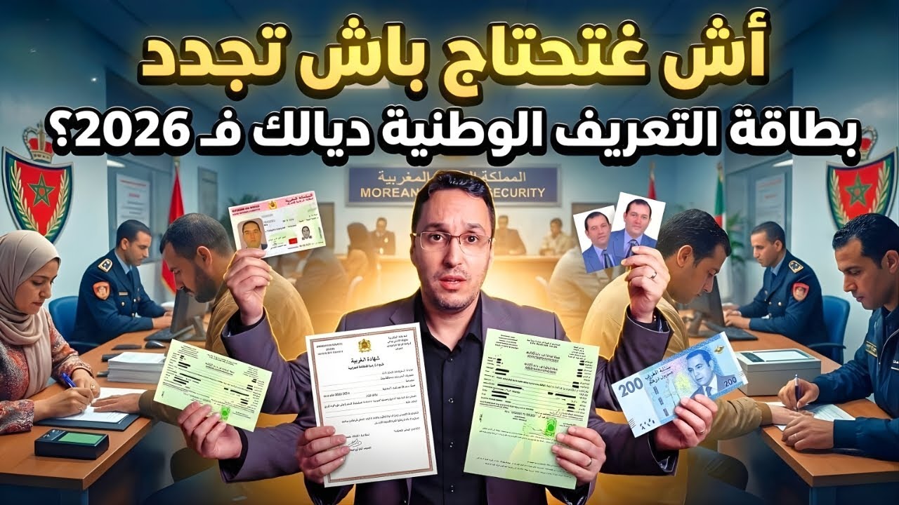 كفاش تجدد البطاقة الوطنية ديالك خطوة بخطوة ف 2026 ؟ وأشنو الوثائق المطلوبة ؟