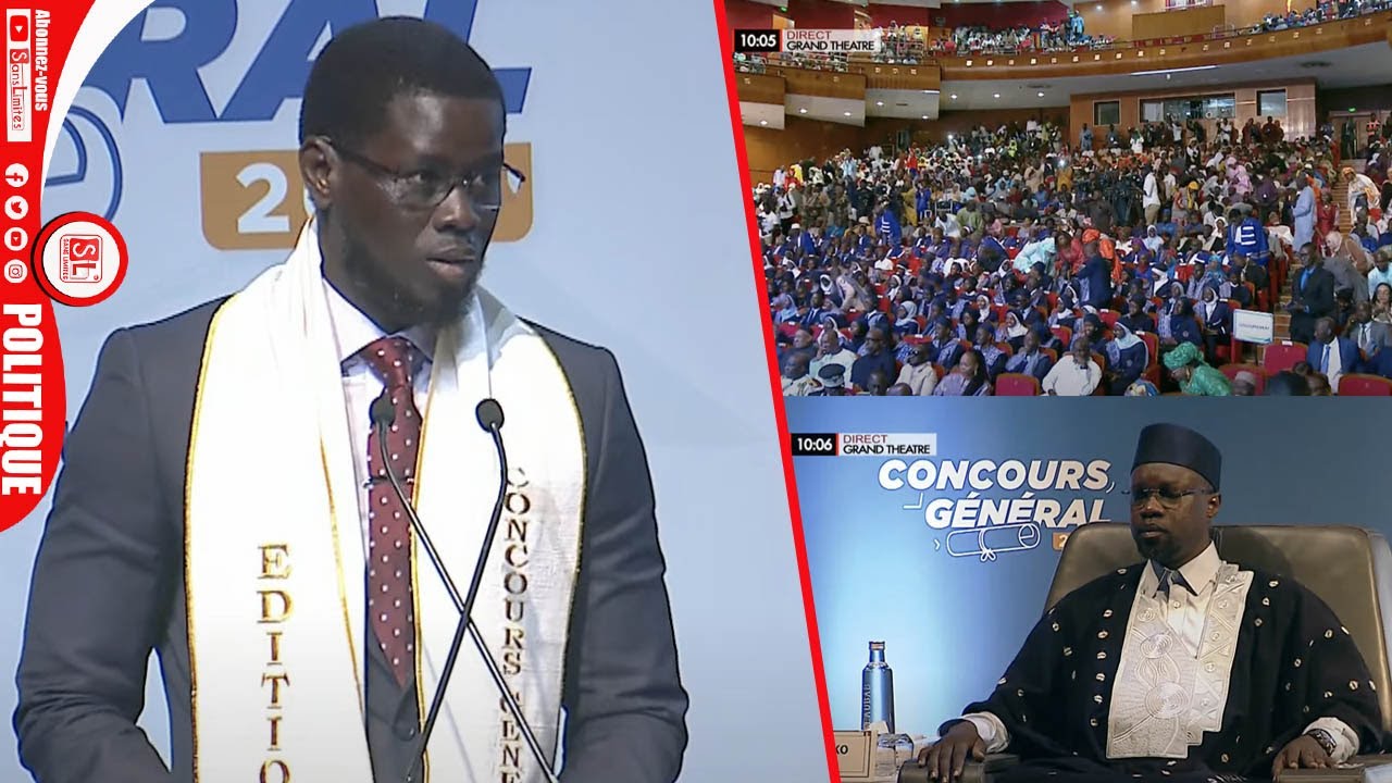 Grand Théâtre Intégralité du discours du Pr Diomaye à la remise des prix du concours général