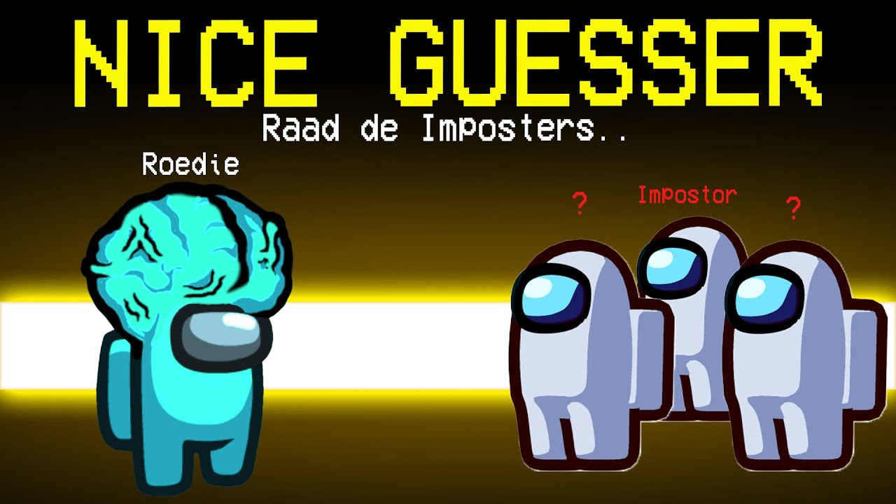 Among Us MAAR Ik ben de NIEUWE NICE GUESSER... (Among Us Mods)