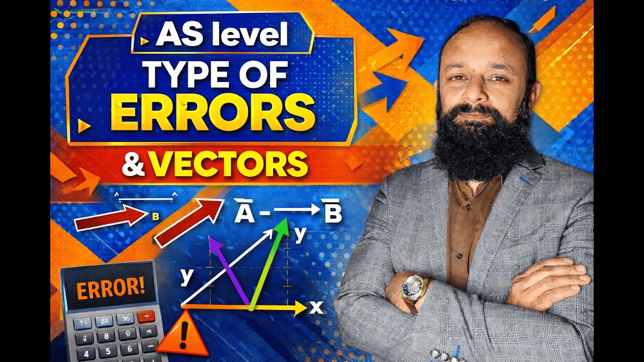 AS Level Physics | Types of Errors + Vectors Made Easy