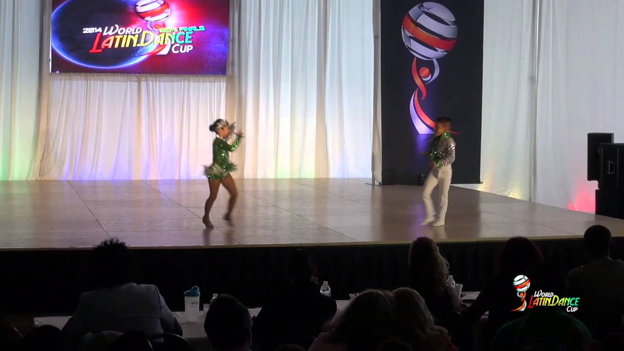 KEVIN TELLEZ & GABRIELLY PALACIO, NEW JERSEY & COLOMBIA, CHILDREN COUPLE, SEMIFINAL ROUND, WLDC 2014
