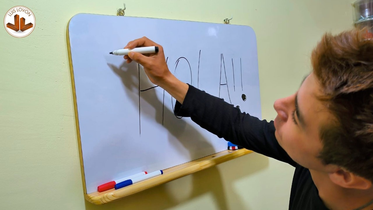 COMO HACER UNA PIZARRA ACRILICA FACIL TU MISMO - LUIS LOVON