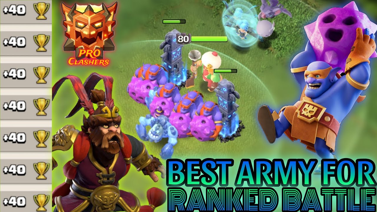 Best Army For Ranked Battle. Super Bowler+RC Charge Combo Dominant In Legend League. Army 👇