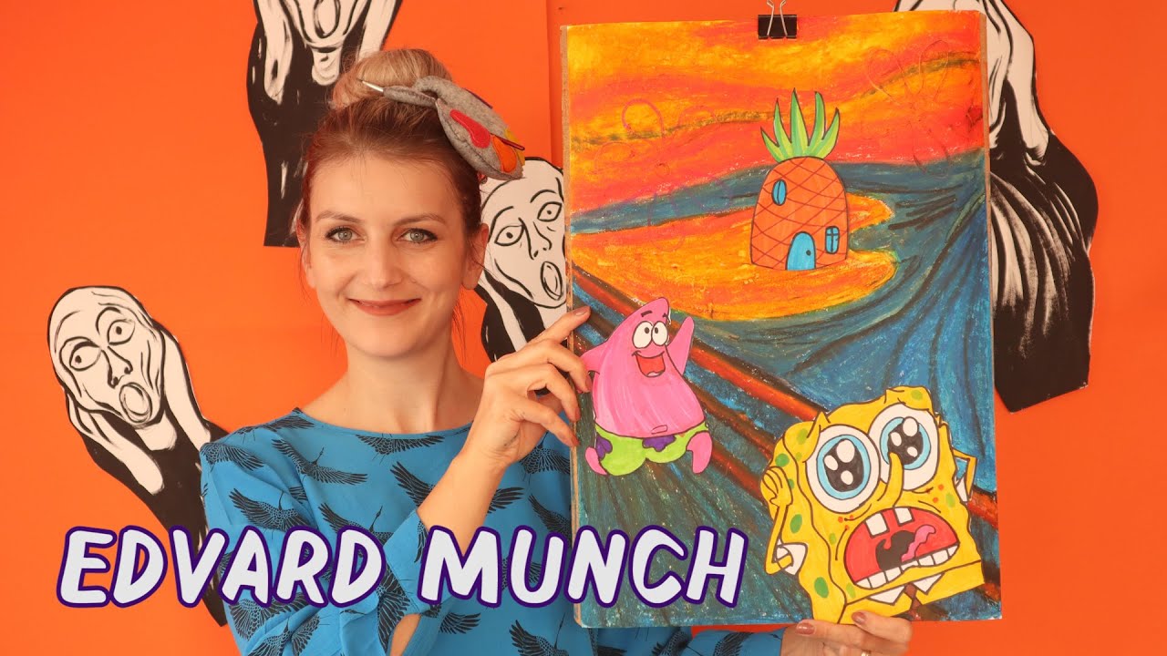 EDVARD MUNCH'UN HAYATI/ MEŞHUR ÇIĞLIK TABLOSU / SÜNGER BOB ÇIĞLIK ATIYOR! #süngerbob #edvardmunch