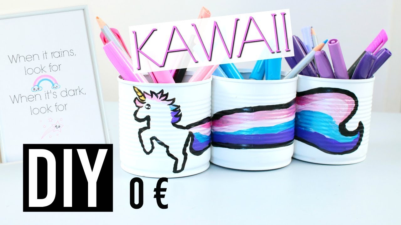 DIY KAWAII 0&euro; : Deco Chambre Pas Ch&egrave;re / Room Decor (fran&ccedil;ais)