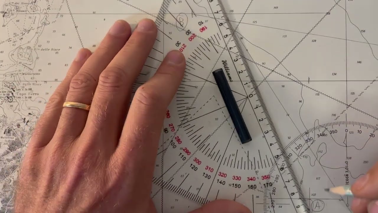 esame patente nautica 2024 CARTEGGIO OLTRE LE 12 MIGLIA: tema 5.8.3-2 n°25 - correnti - carta 42D