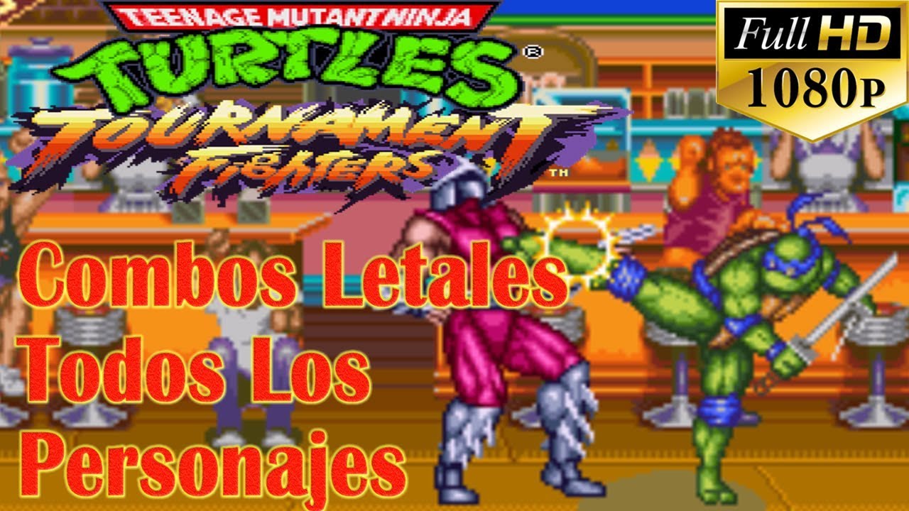TMNT 100% Death Combos All Characters Teenage Mutant Ninja Turtles Tournament fighters