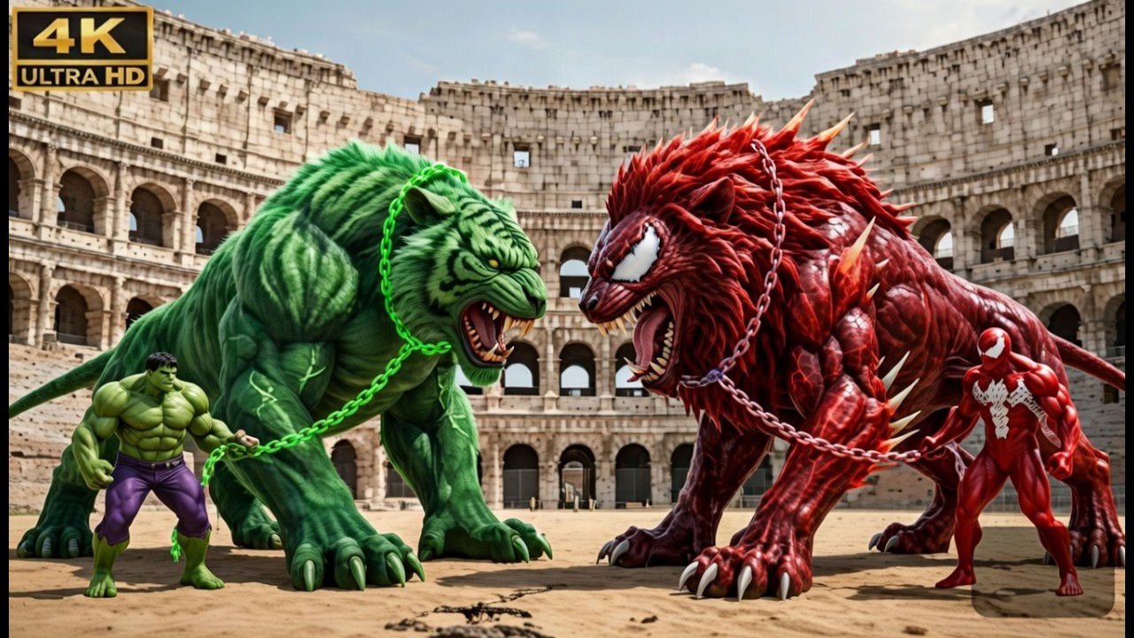 😱⚔️ VENOM Lion 🦁 vs GAMMA HULK Tiger 🐯 | Arena Turns Into a WARZONE