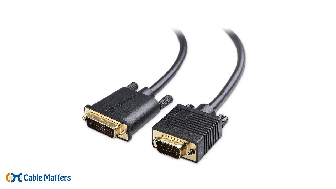 Двунаправленный кабель Cable Matters VGA - DVI-I / Кабель DVI-I - VGA