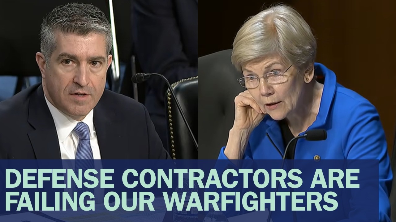 Trump’s DOD Agrees with Warren: Holding Contractors Accountable Is Vital for National Security