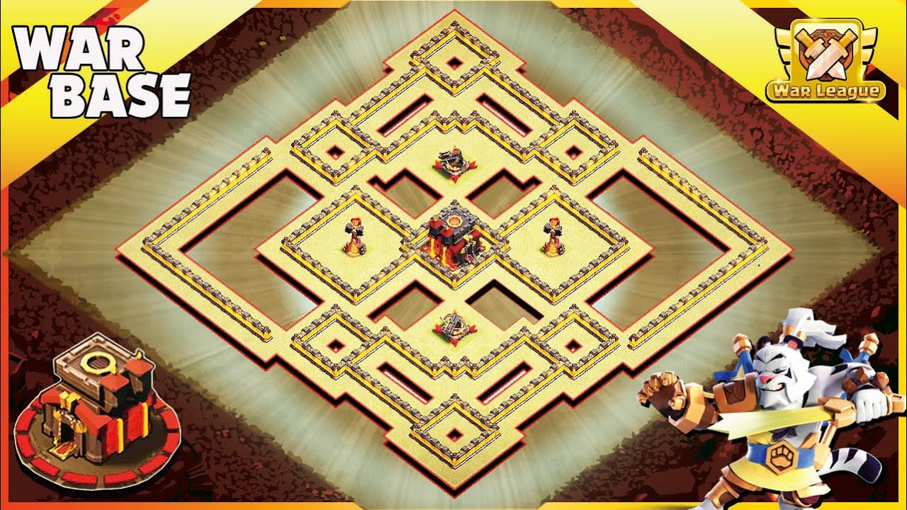 NEW AMAZING! Town Hall 10 (TH10) WAR BASE 2022 - TH10 Clan War League BASE - Clash Of Clans #444