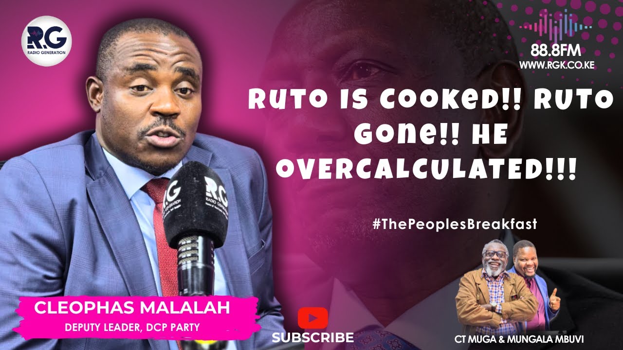 Ruto Is Cooked & Gone!! Two Term Yet People Are Dying? Cleophas Malalah