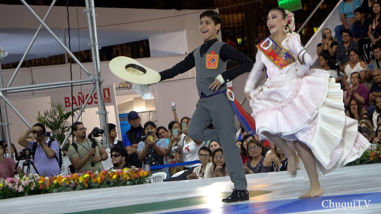 Dahra Beteta y Diego Tapia. Campeones Mundiales Infantil. Festival Marinera Plaza Norte 2024