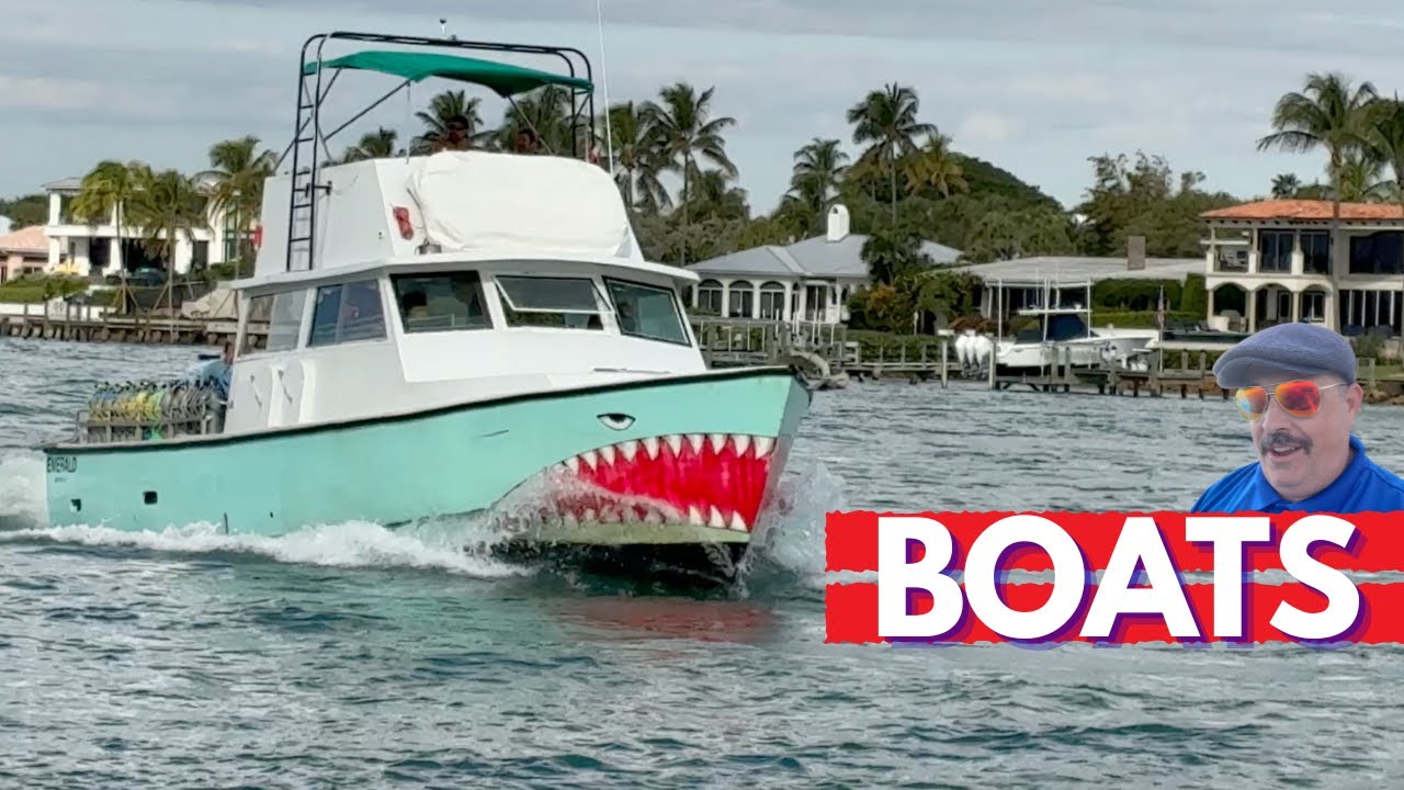 BOATS at Jupiter Inlet Florida #video #389 #youtube #florida  #boat #vlog @mannymoto1