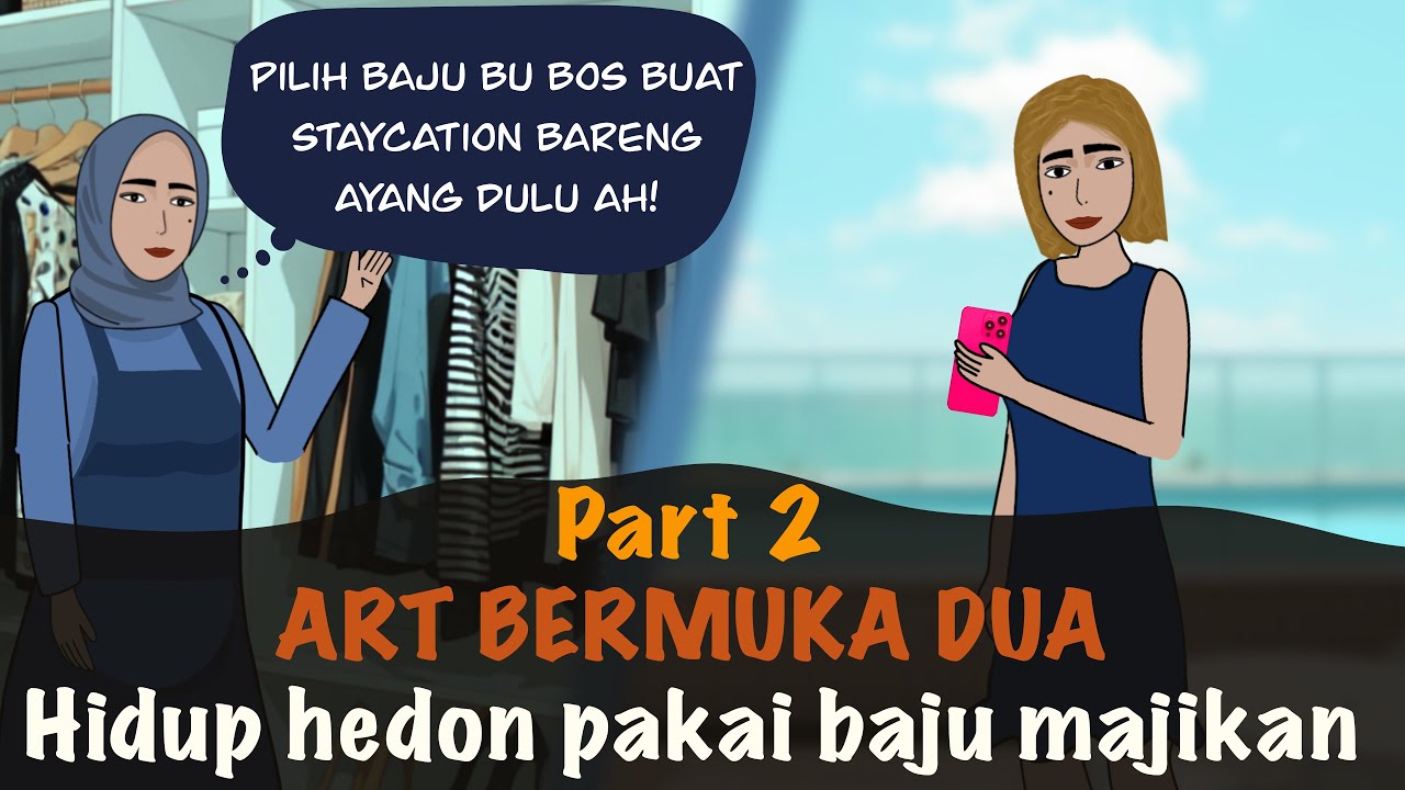 ART BERMUKA DUA, HOBI NONGKRONG DAN FOYA-FOYA PART 2 #dramaanimasi #animasiazab 