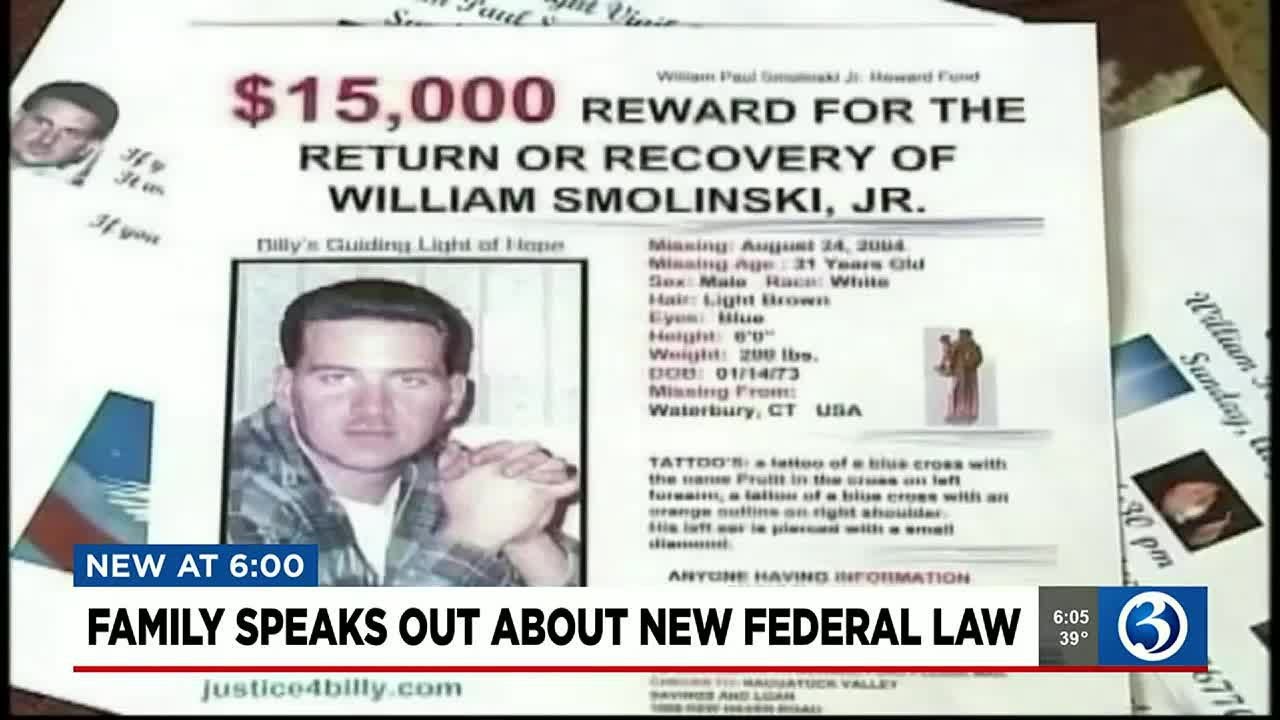 Family speaks out about new federal law that will help with missing adults