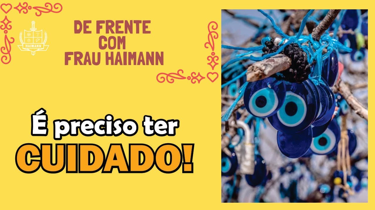 O perigo do olho grego ou olho turco misturado com a fé católica