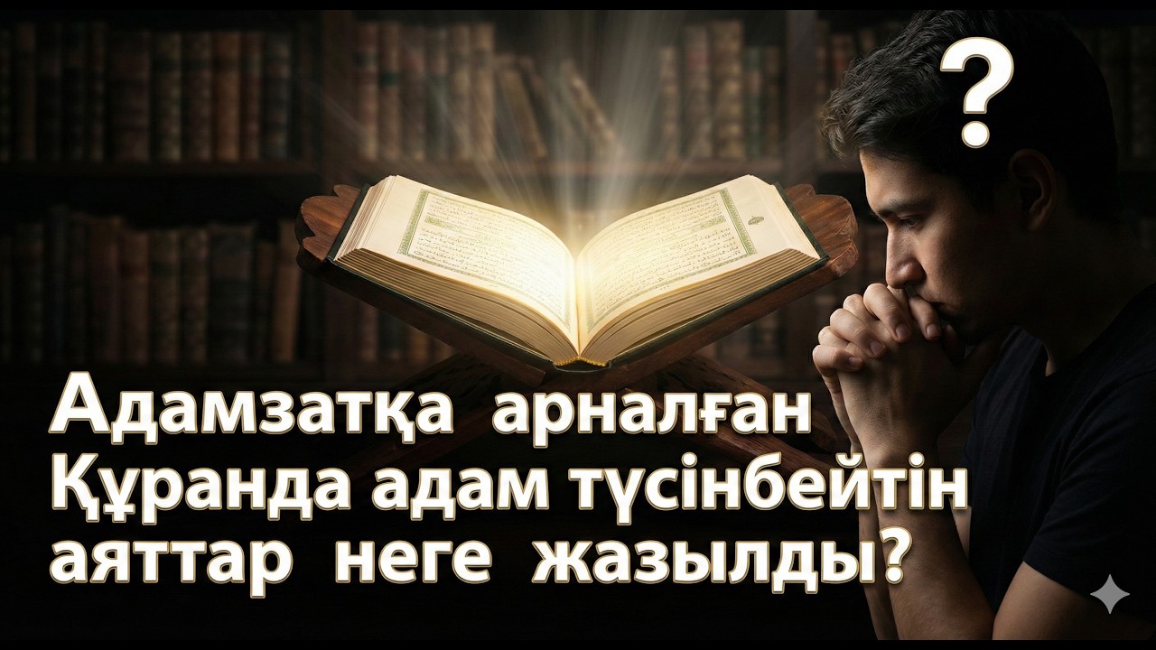 Адамзатқа арналған Құранда адам түсінбейтін аяттар неге жазылды?