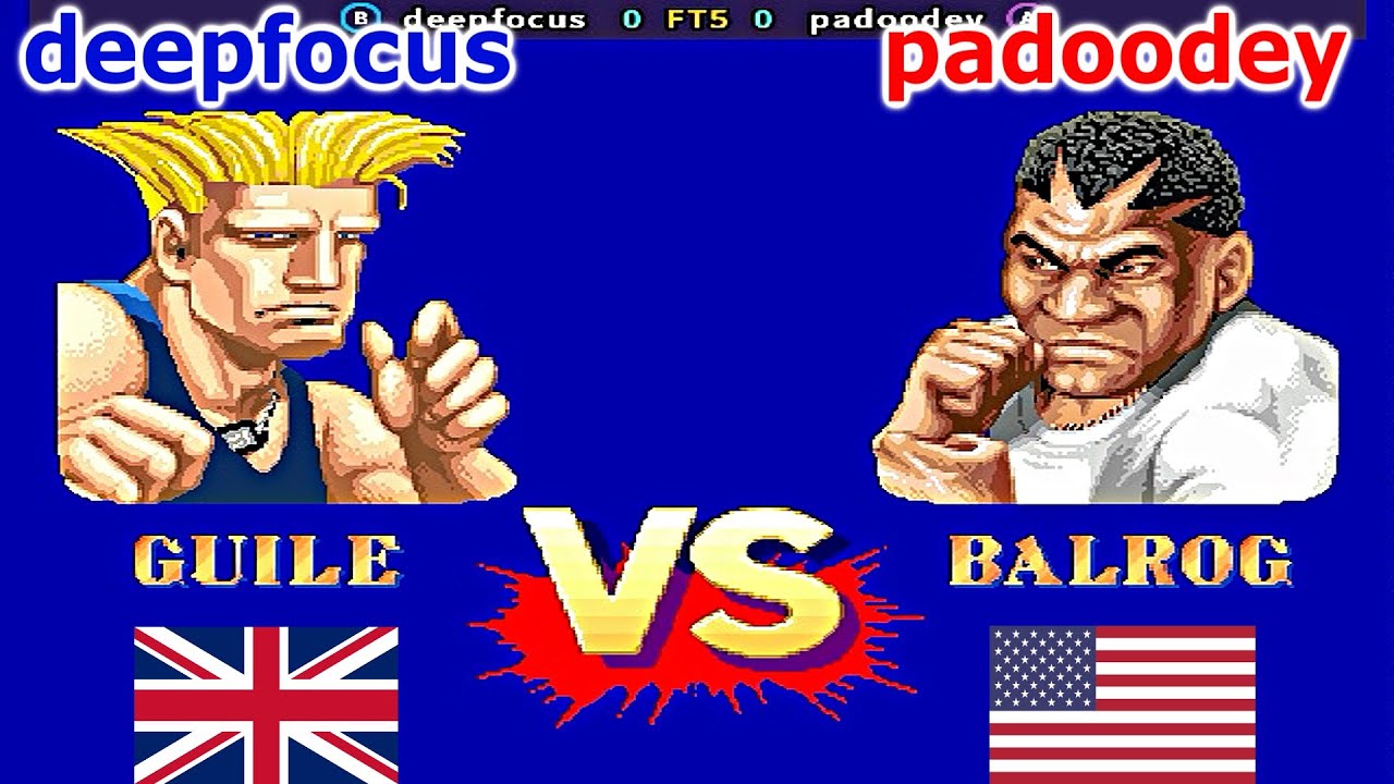 Street Fighter II': Hyper Fighting - deepfocus vs padoodey FT5
