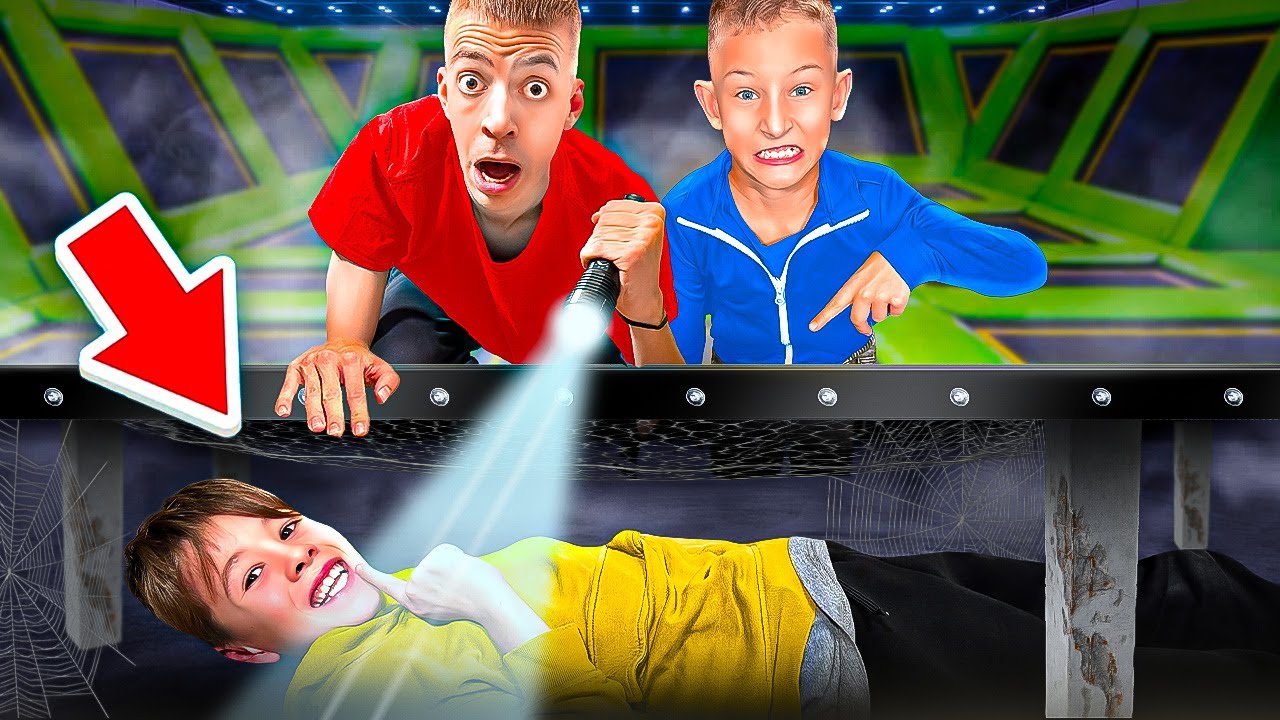 KLEINER JUNGE BETR&Uuml;GT in 1000&euro; TRAMPOLIN PARK Hide and Seek! 😠