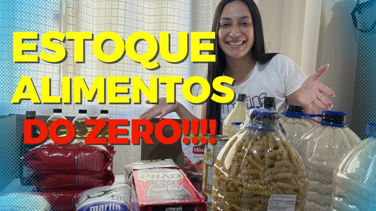 ESTOQUE DE ALIMENTOS 2026 | COMEÇANDO DO ZERO 