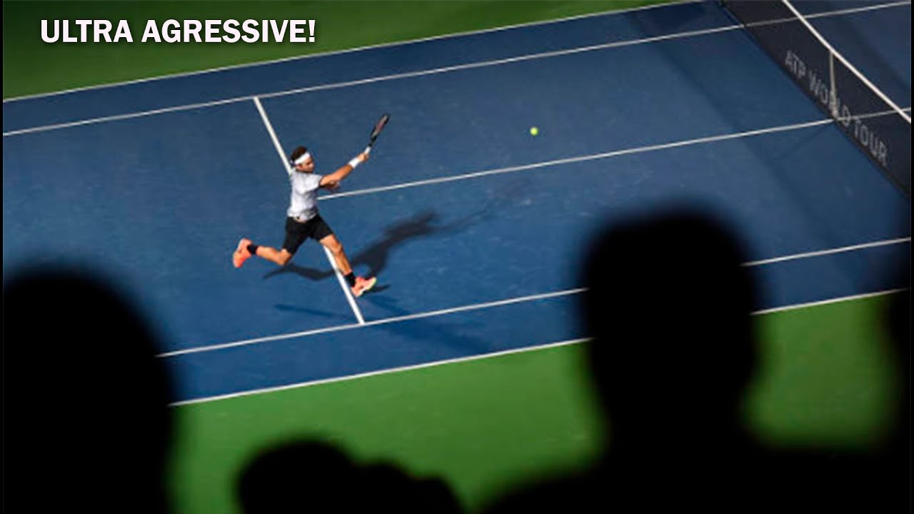 Nobody can play as Agressive as Roger Federer 😤