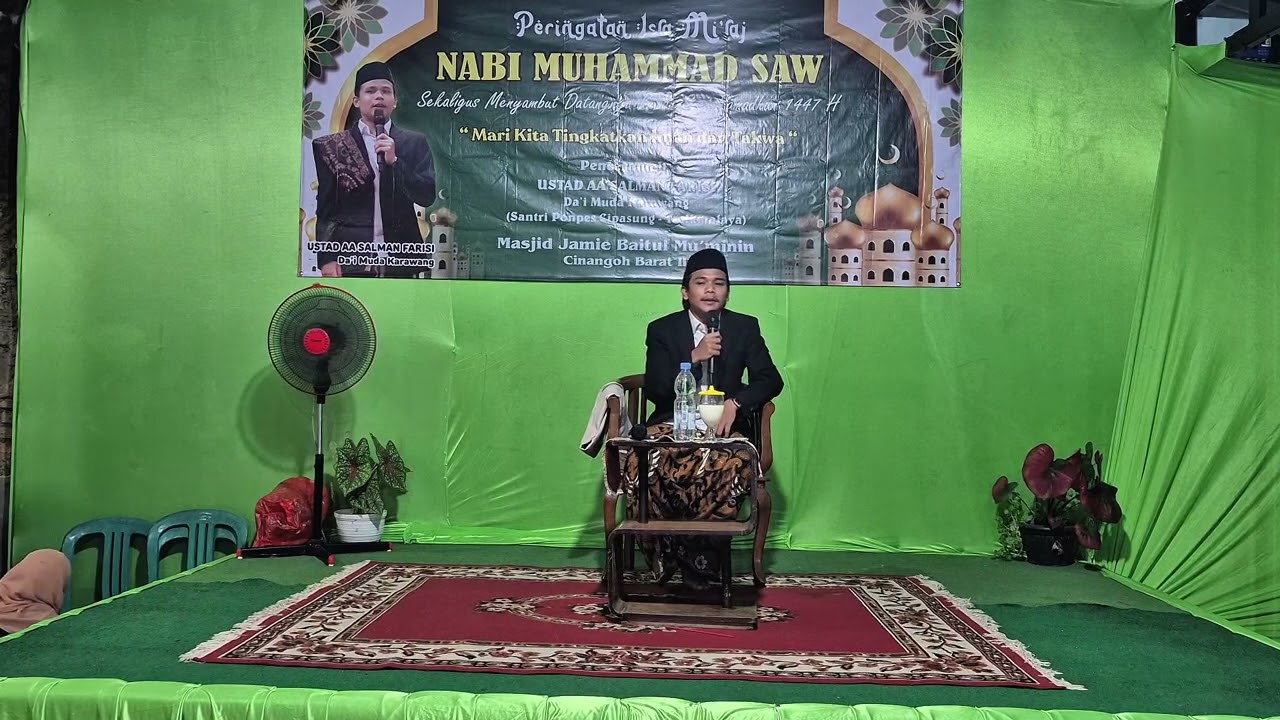 Ustad Aa Salman Farisi - Dakwah Isro Miraj di Masjid Baitul Mu'minin - Cinangoh Barat - Karawang