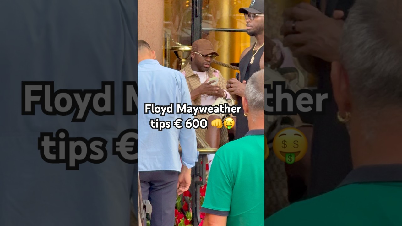 Floyd Mayweather tips &euro; 600 in Monaco👊💰#monaco #billionaire #mayweather #box