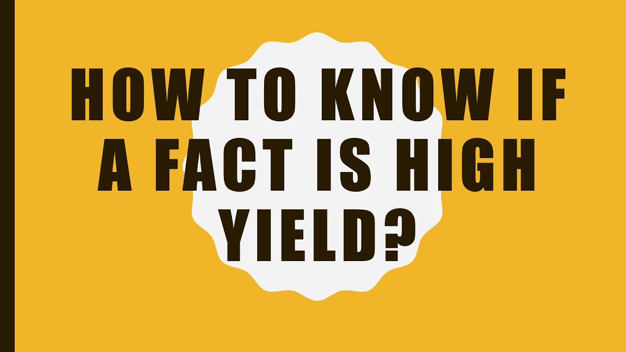 How I Know What is High Yield + HY and LY list (USMLE)