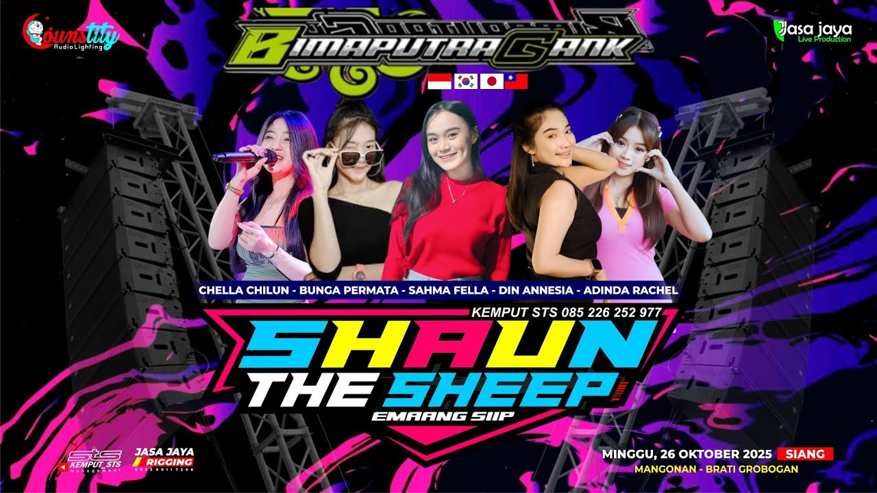 LIVE SHAUN THE SHEEP - HAPPY PARTY BIMAPUTRA GANK - MANGONAN BRATI GROBOGAN | COUNSTITY AUDIO