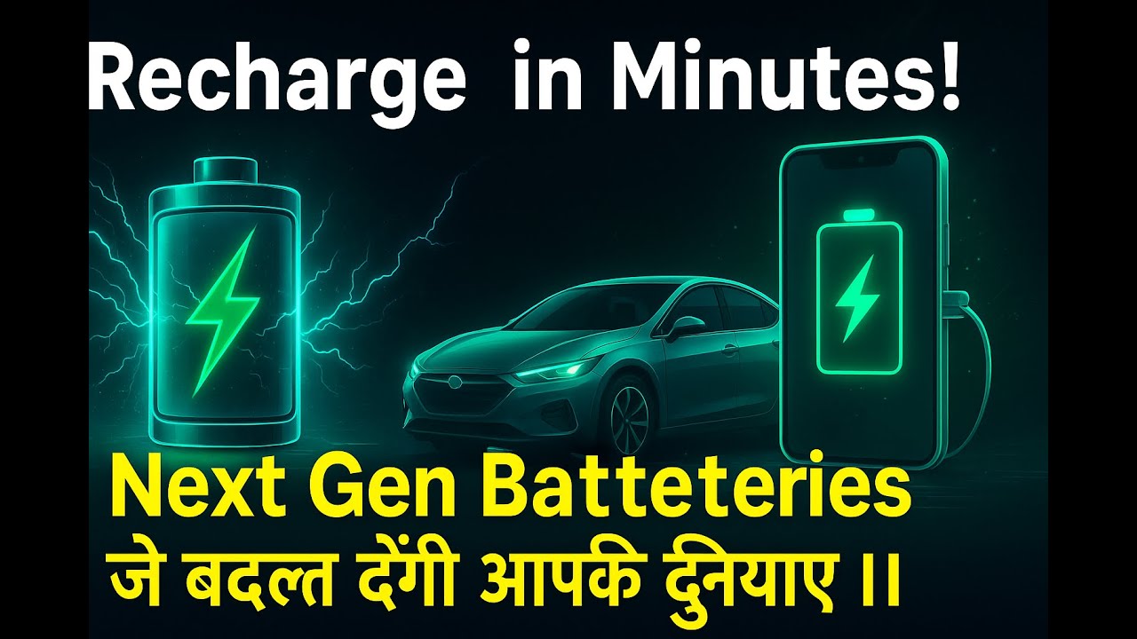 Recharge in Minutes! Next Gen Batteries जो बदल देंगी आपकी दुनिया