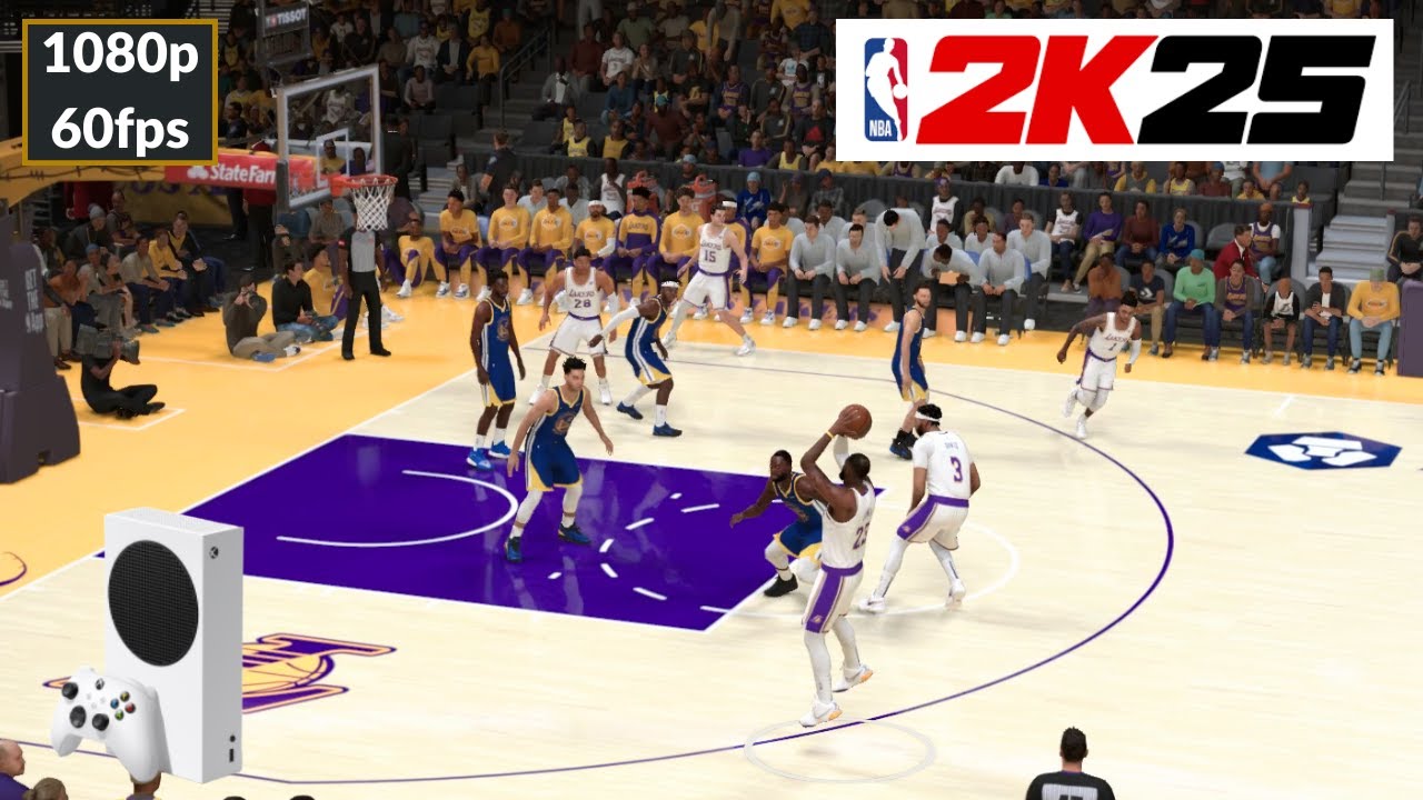 NBA 2K25 - Xbox Series S Gameplay - Lakers vs Warriors (1080p 60fps)