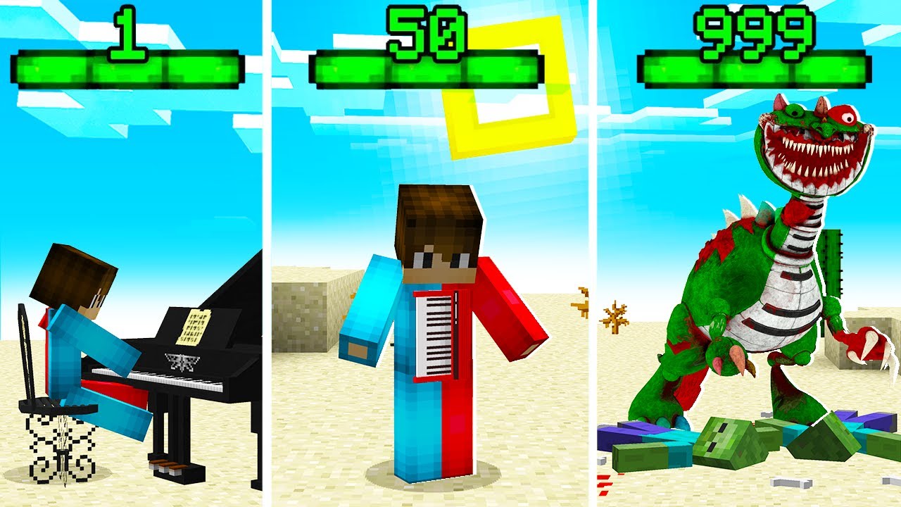 🇺🇦 Я СТАЮ ПІАНОЗАВРОМ З КОЖНИМ РІВНЕМ У МАЙНКРАФТ! БАКІ PIANOSAURUS MINECRAFT