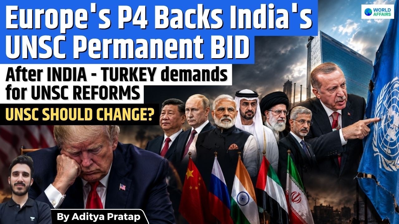4 European Countries Back India for Permanent UNSC Seat | V4 + India Explained