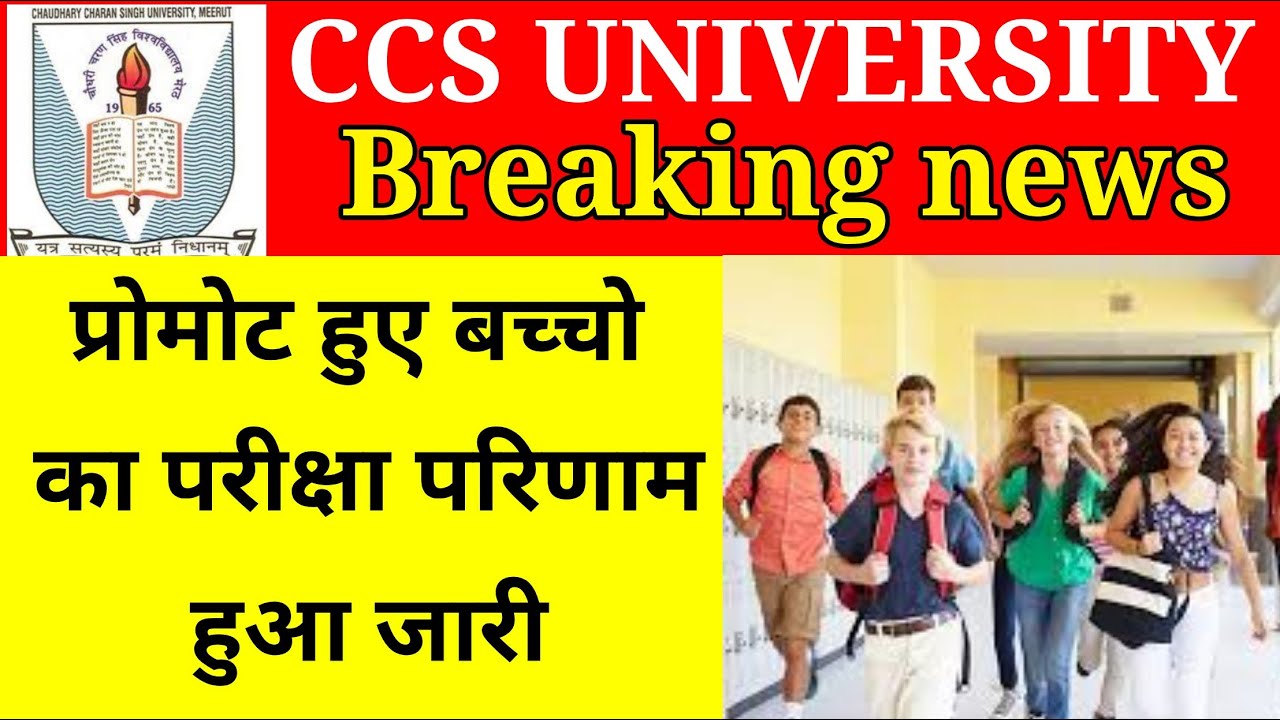 Ccs university Meerut promoted Result declared|