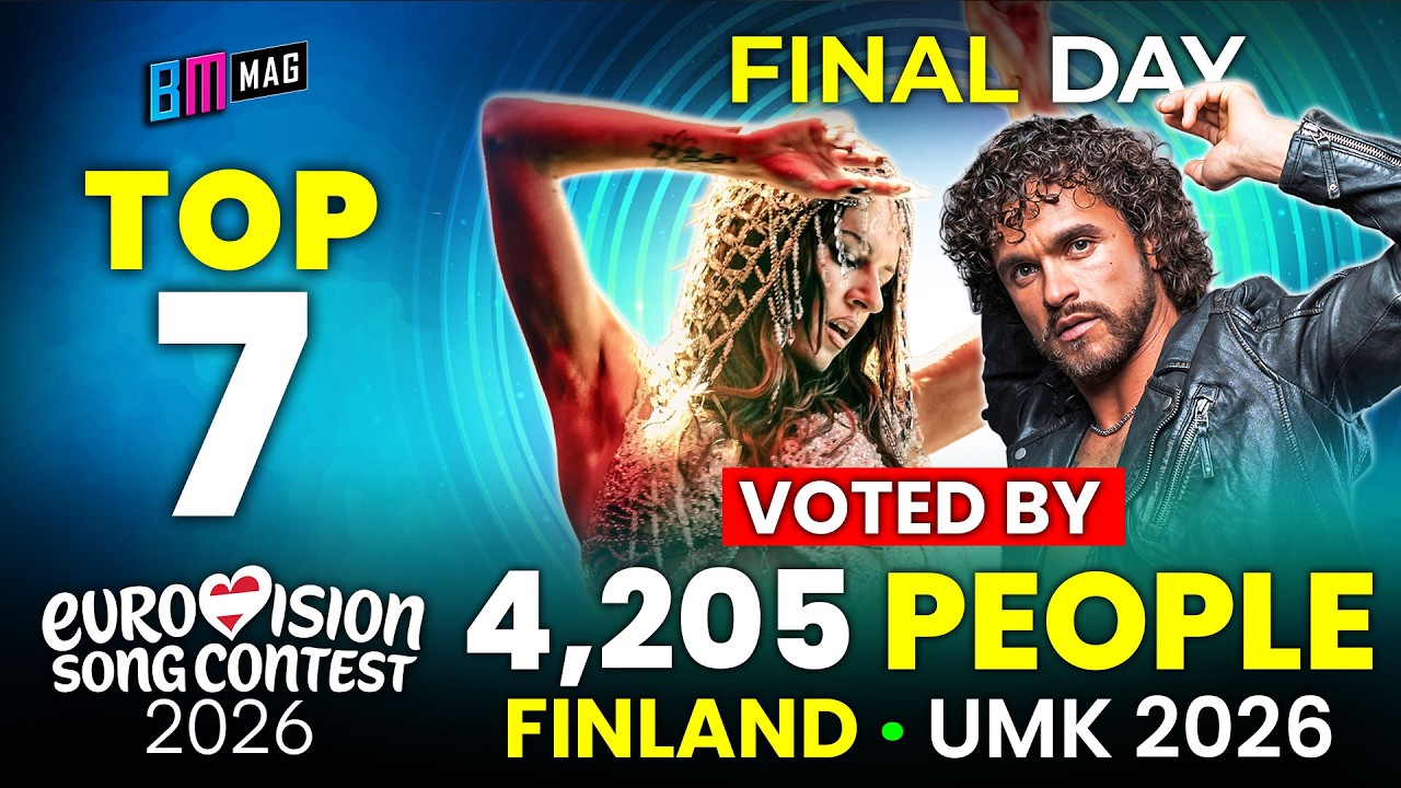 TOP 7 Songs by 4,205 People - Uuden Musiikin Kilpailu 2026 - Finland's Eurovision Selection