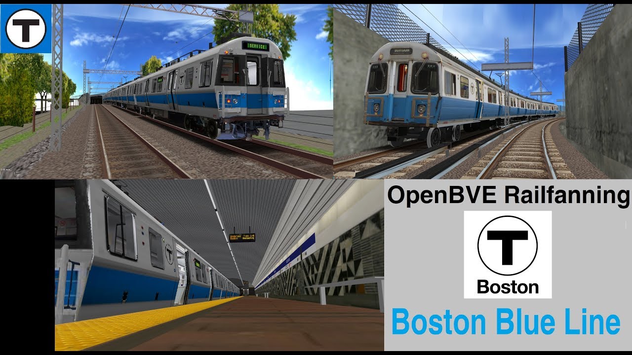 OpenBVE MBTA: The Boston T Blue Line