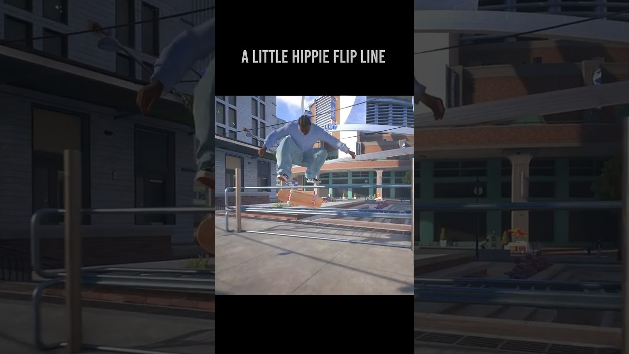 Skate a little hippie flip line 