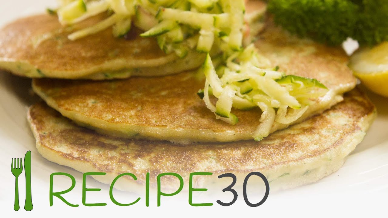 ZUCCHINI PANCAKES gluten free by Recipe30.com