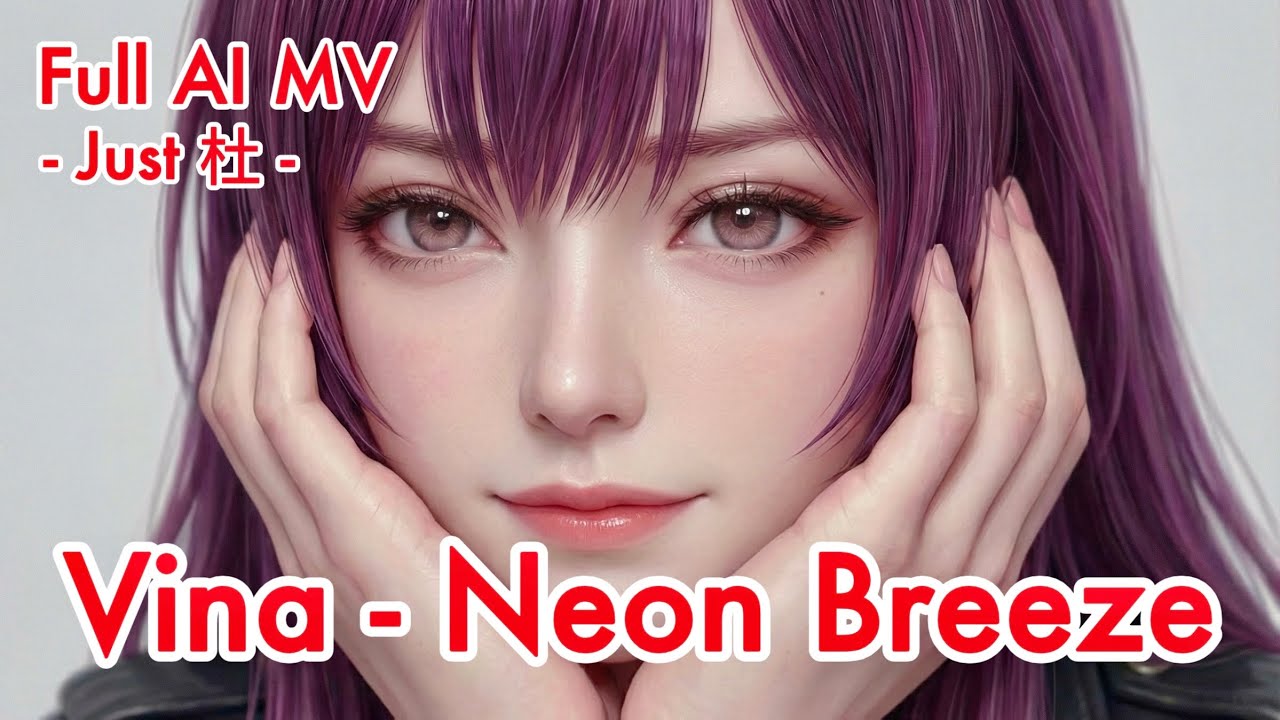 VINA -《Neon Breeze》 AI Generated Music Video | AI Singer | Taipei 101 | Just 杜