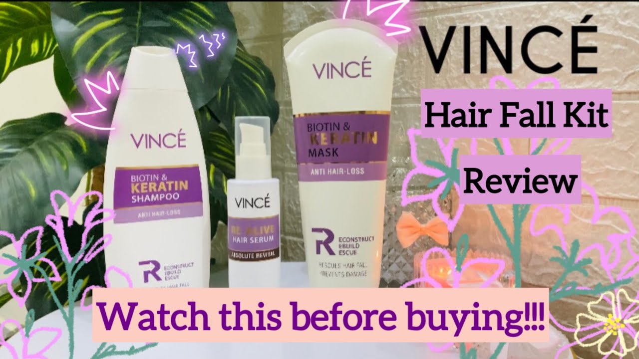 Vince Anti Hair Fall Kit Review 🌸🎀 || Biotin and Keratin Kit || Worth the Price???