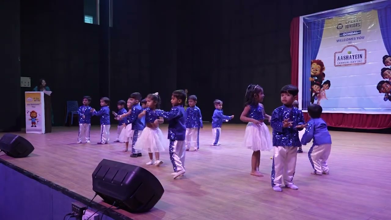 Toddlers rocked the stage with their Innocent steps. #bambambhole #annualfunction #preschool 