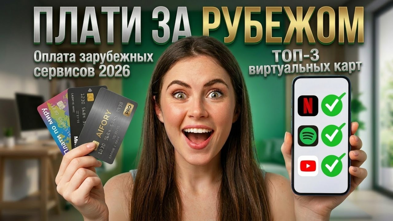 Оплата зарубежных сервисов в 2026 | 3 РАБОЧИХ способа