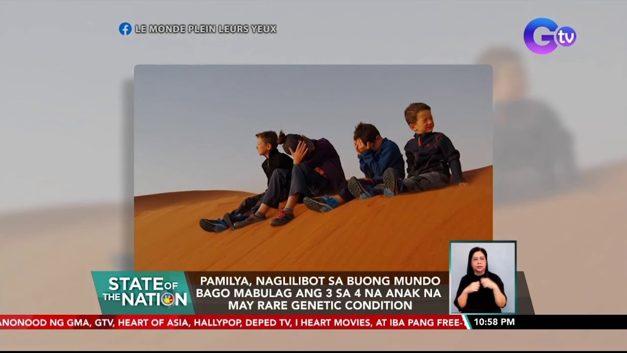 Pamilya, naglilibot sa buong mundo bago mabulag ang 3 sa 4 na anak na may rare genetic... | SONA