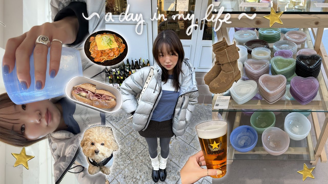 vlog ★ 신용산에서 을지로까지 핫플 도장 깨기. 용산 바게티. 귀요미 언박싱..⭐️